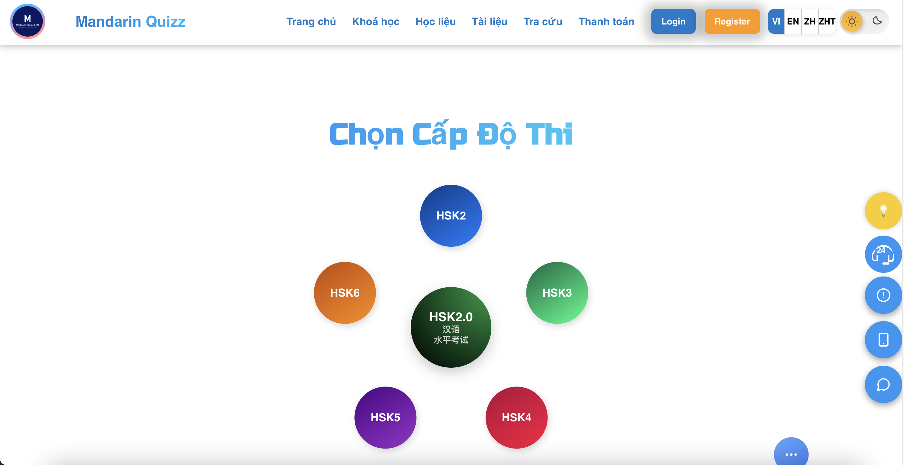 Giao diện chờ đề